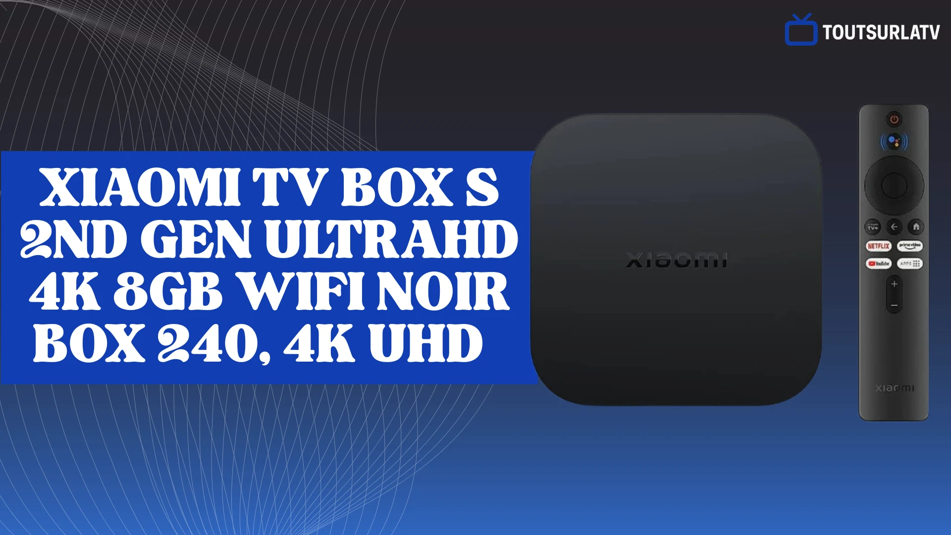 Xiaomi TV Box S 2nd Gen UltraHD 4K 8GB WiFi Noir