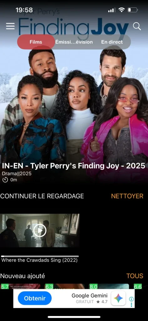 Code changé, profiter du service iptv