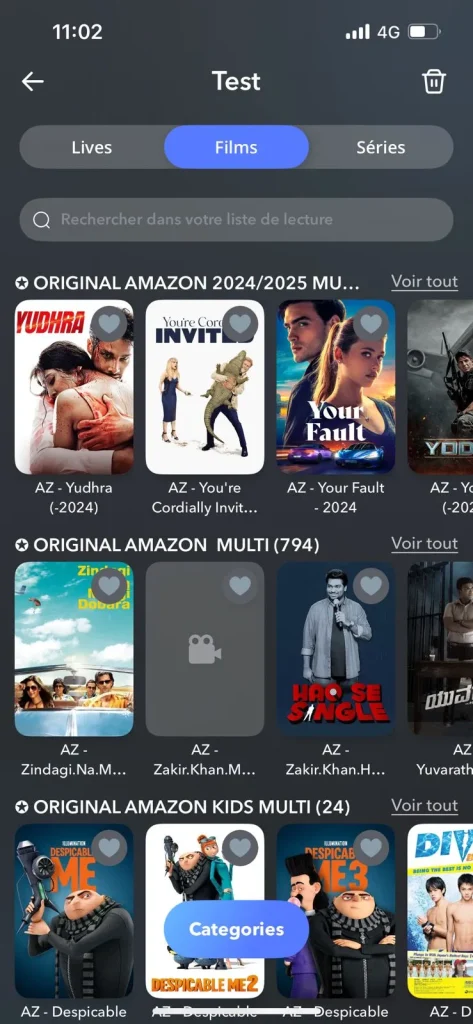 regarder vos films et séries